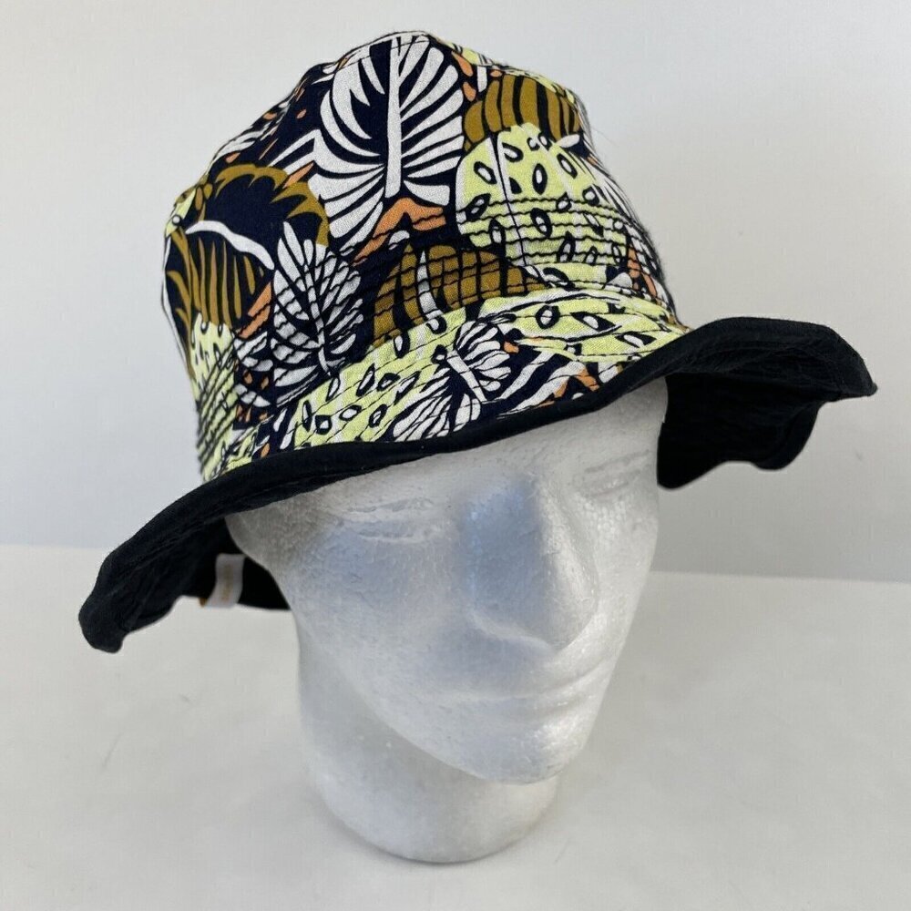 Pistil Bucket Sun Hat Floppy 100% Cotton Size One Size Leaves Wire Brim
